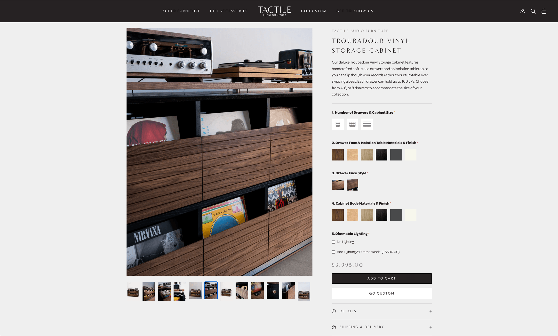 Tactile Audio Furniture